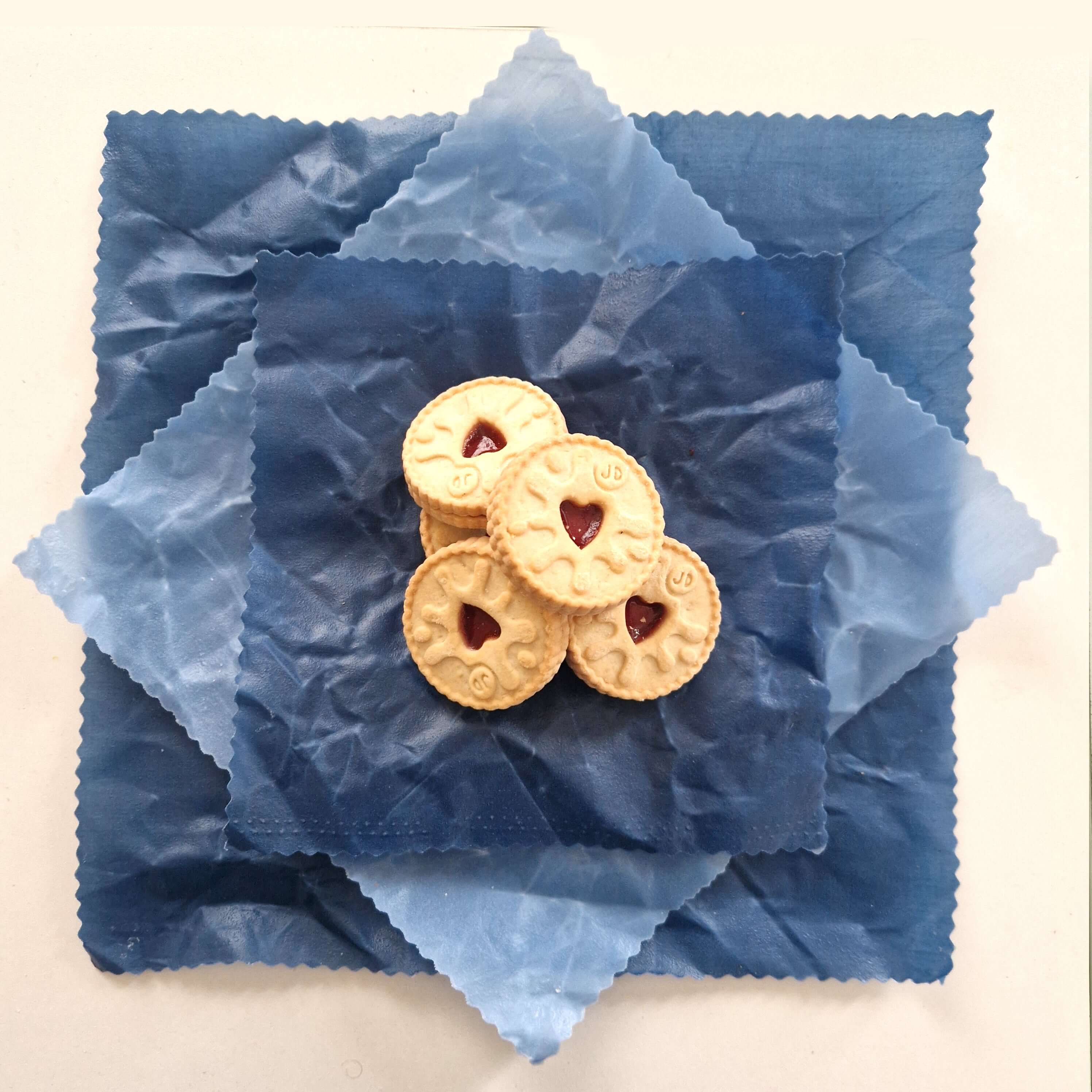 *Set of 3 Handmade Beeswax Wraps | Earth Tones Sky