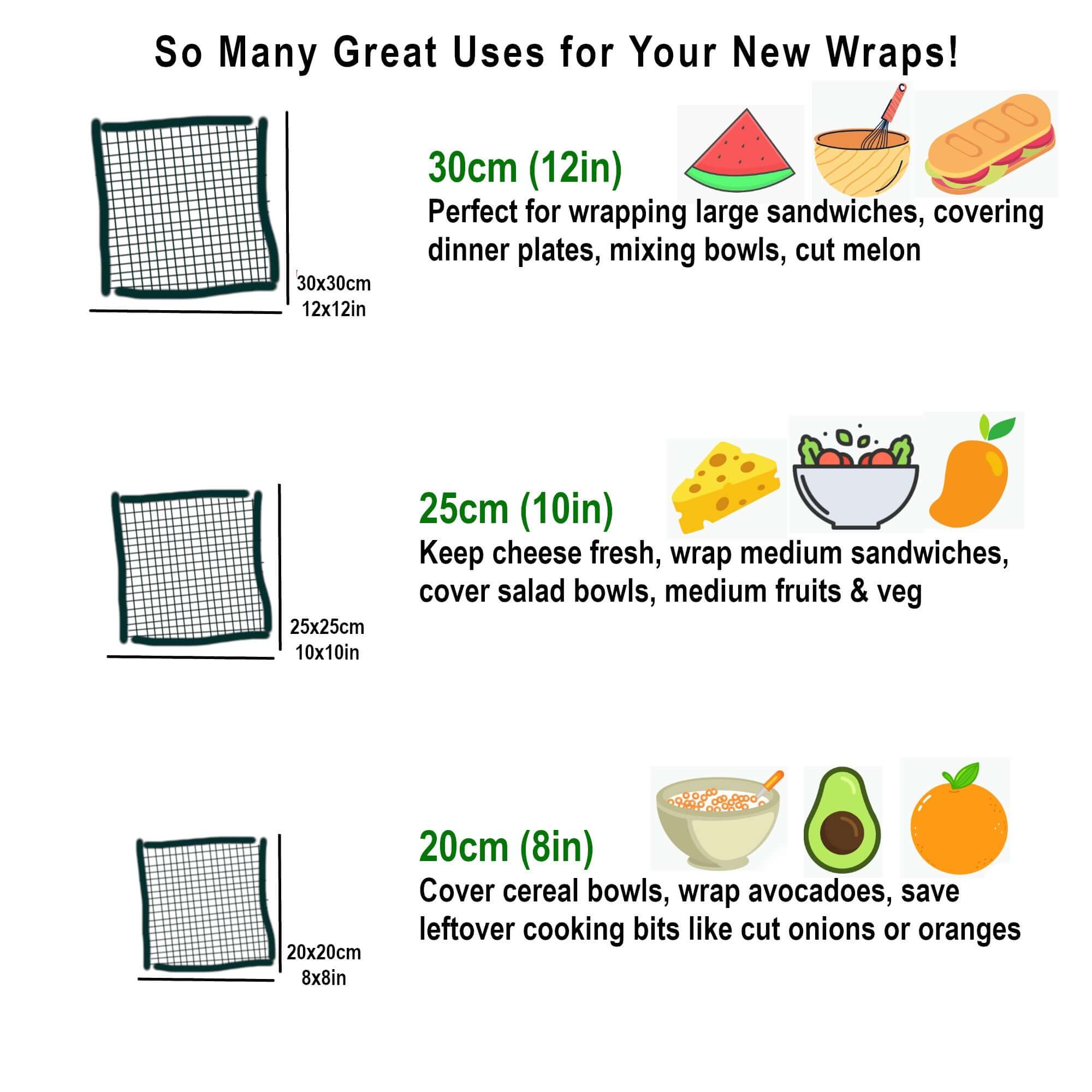 *Set of 3 Handmade Beeswax Wraps | Earth Tones Sky