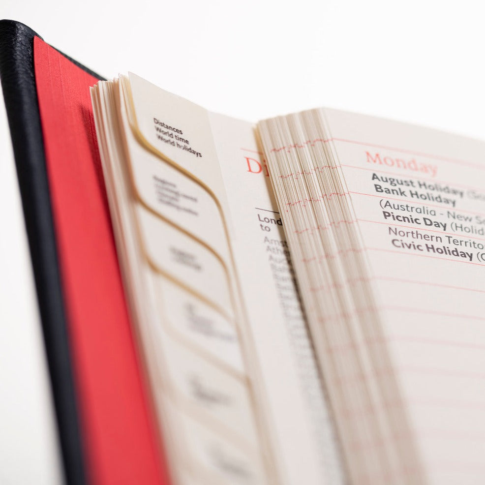 2026 Desk Diary - Week-to-View Planner - Blue